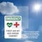 Signmission First Aid Kit AED With Symbol, 7 in W x Rectangle, Vinyl Decal OS-2PACK-EM-D-710-V-10482 - alternate 3